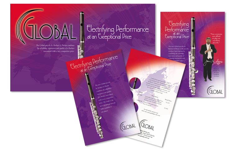 Banner, sales sheet and ad for Glaobal